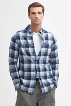 Shirts & Tops - Barbour - Hillroad Tailored Long - Sleeved Shirt in Navy - Archery Close