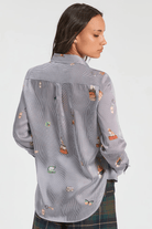 Shirts & Tops - Vilagallo - Hotel Pinstripe Shirt - Archery Close