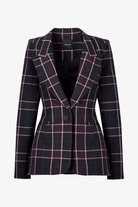Blazer - Smythe - Hourglass Blazer in Fig Plaid - Archery Close