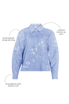 Shirts & Tops - Hunter Bell - Hudson Shirt in Sullivan Stripe - Archery Close