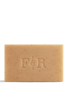 Bar of soap with 'F&R' branding on a white background