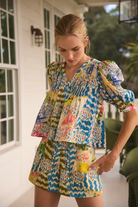 Shirts & Tops - Hunter Bell - Irene Top in Morning Glory - Archery Close