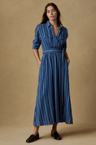 Dresses - Faherty Brand - Island Tide Julia Wrap Dress - Archery Close