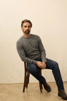 Sweater - Faherty Brand - Jackson Crew Sweater - Archery Close