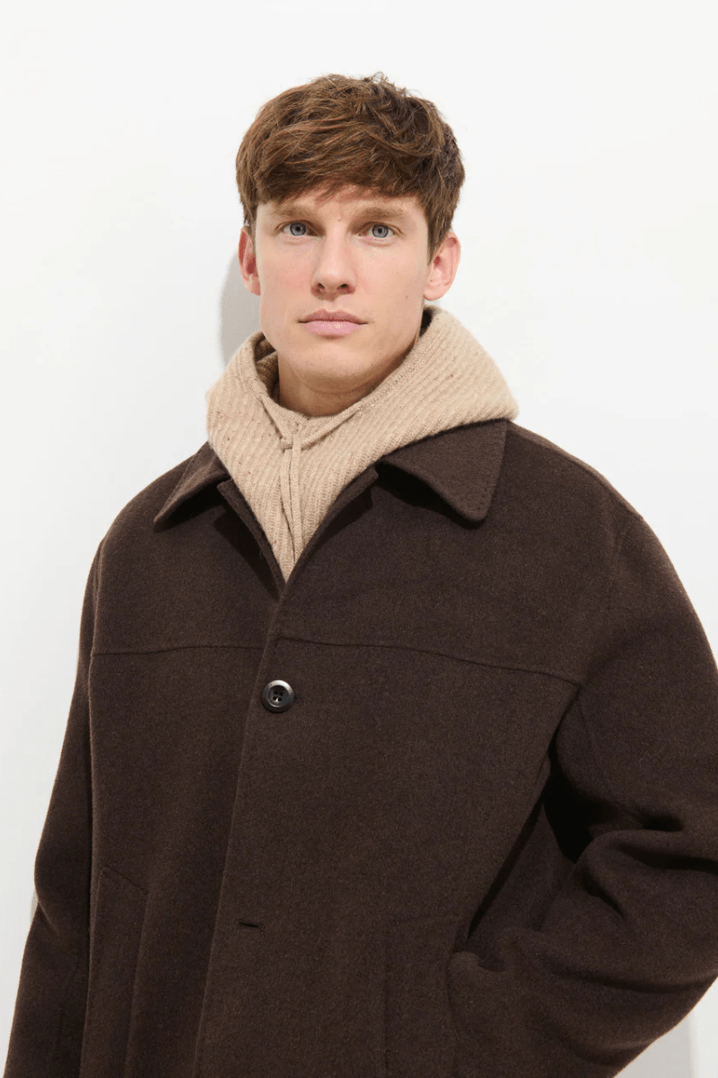 Jacob Coat in Wool - Espresso | Outerwear | Alex Mill
