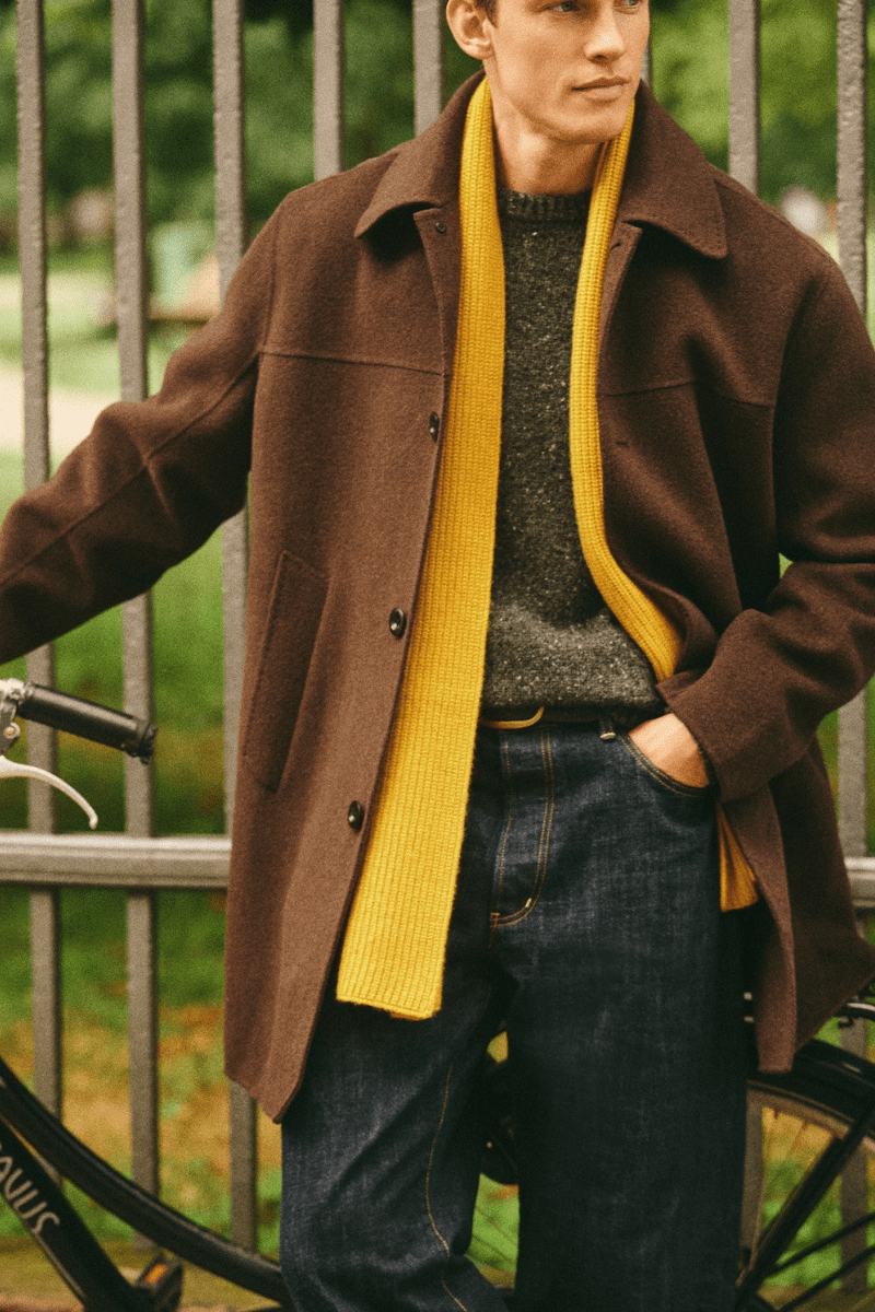 Outerwear - Alex Mill - Jacob Coat in Wool - Espresso - Archery Close