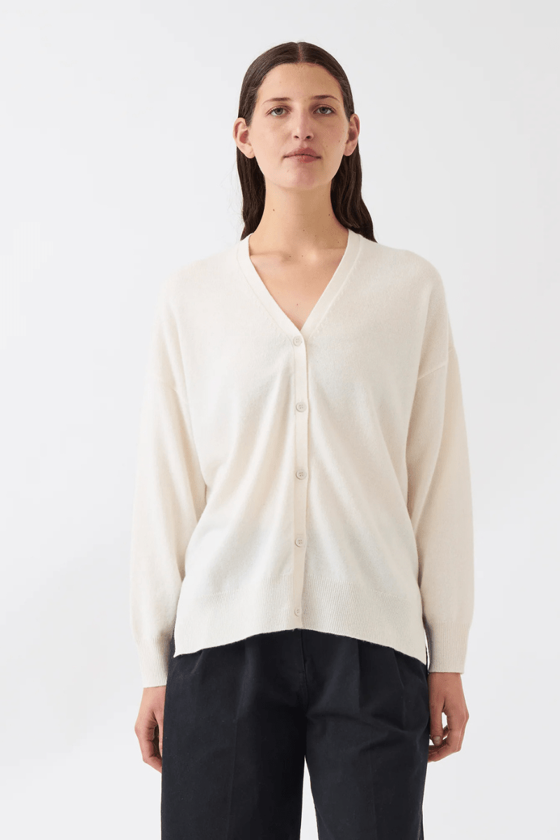 Sweater - DemyLee - Jayla Cashmere Cardigan - Archery Close