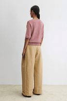 Sweater - Rachel Comey - Jeram Top in Scarlet Multi - Archery Close