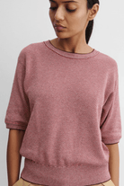Sweater - Rachel Comey - Jeram Top in Scarlet Multi - Archery Close
