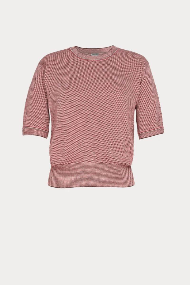 Sweater - Rachel Comey - Jeram Top in Scarlet Multi - Archery Close
