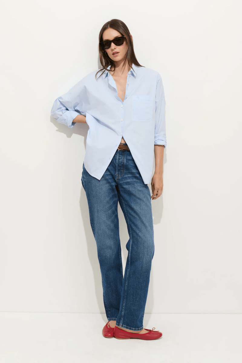 Shirts & Tops - Alex Mill - Jo Shirt in Calm Blue - Archery Close