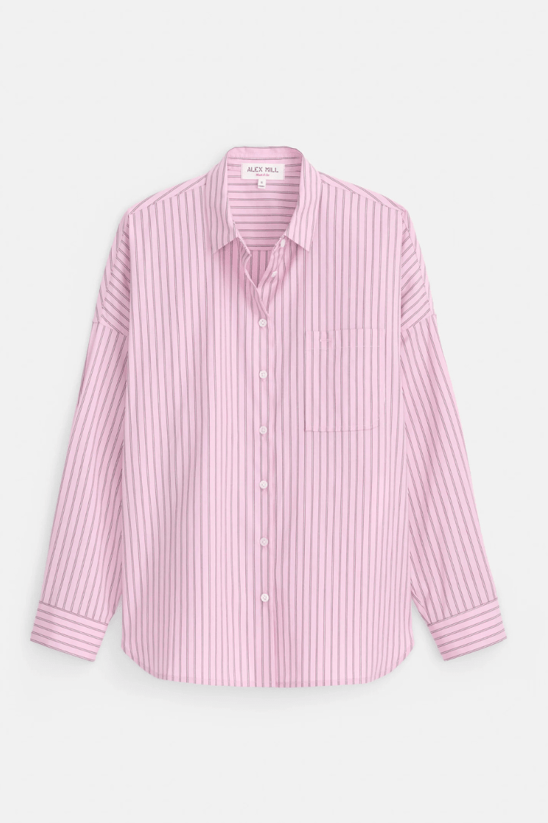 Shirts & Tops - Alex Mill - Jo Shirt in Pink Stripe - Archery Close