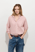 Shirts & Tops - Alex Mill - Jo Striped Shirt in White/Red Stripe - Archery Close