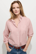 Shirts & Tops - Alex Mill - Jo Striped Shirt in White/Red Stripe - Archery Close