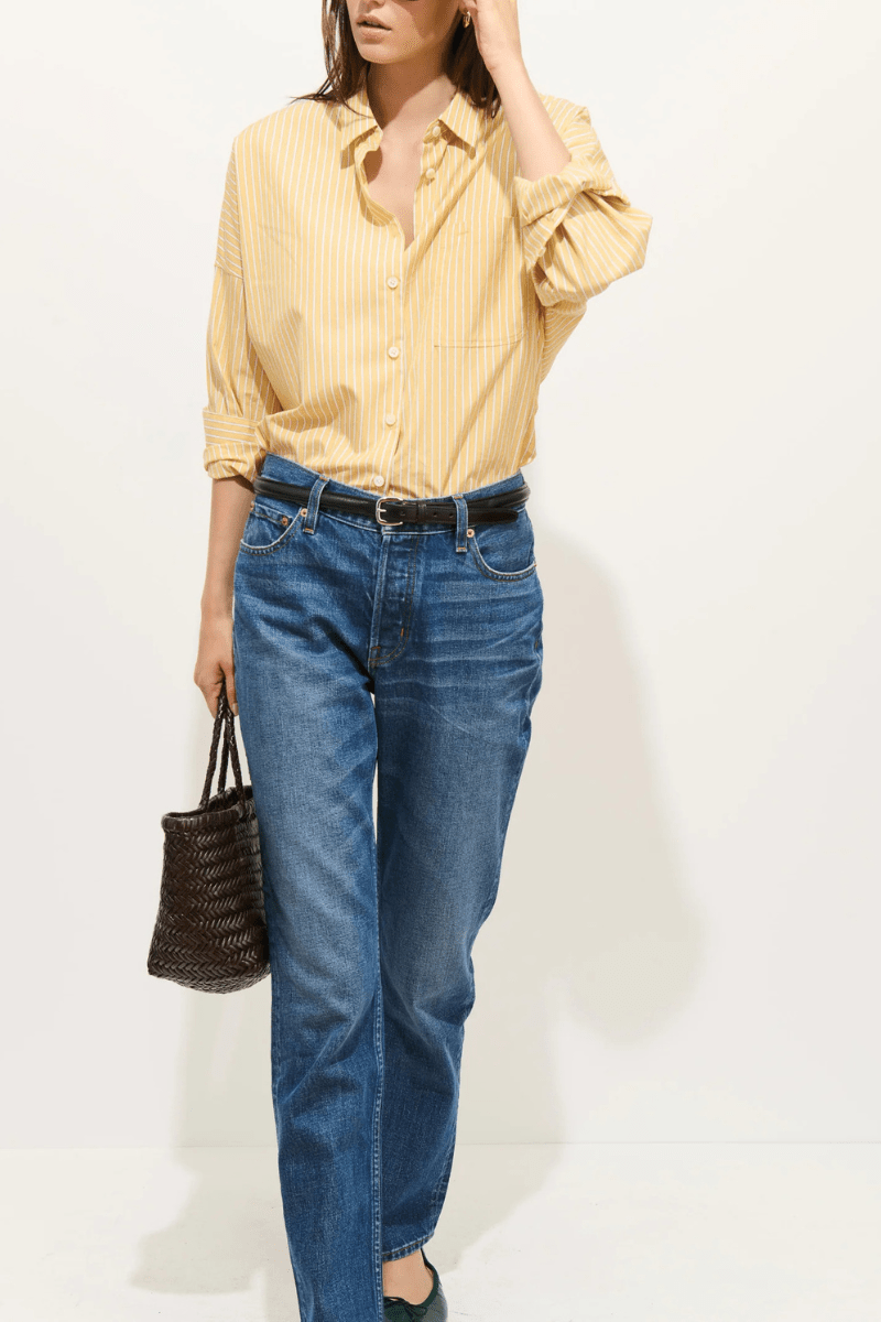 Shirts & Tops - Alex Mill - Jo Striped Shirt In Yellow Stripe - Archery Close