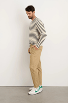 Sweater - Alex Mill - Jordan Sweater in Striped Cashmere - Archery Close