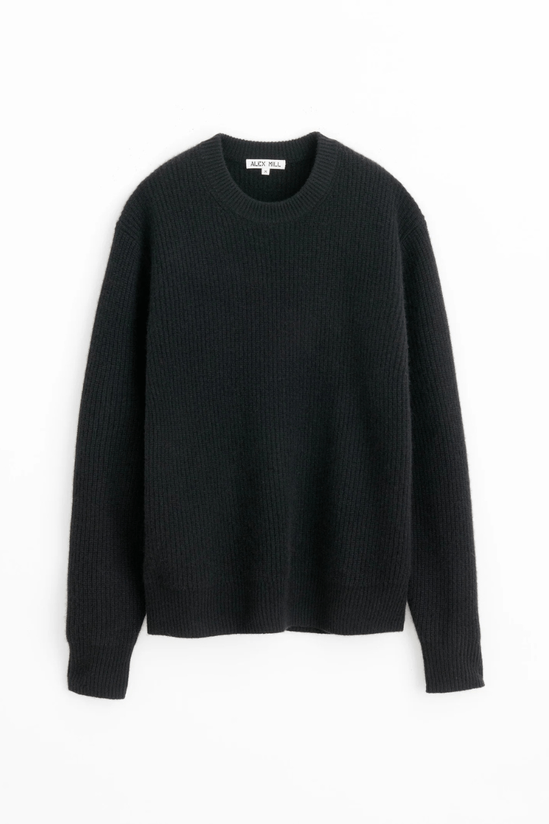 Sweater - Alex Mill - Jordan Sweater in Washed Cashmere - Archery Close