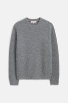 Alex Mill Jordan Sweater in Washed Cashmere - Marled Heather Grey