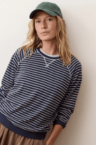 Shirts & Tops - Marine Layer - Juno Reversible Raglan in Twilight Stripe - Archery Close