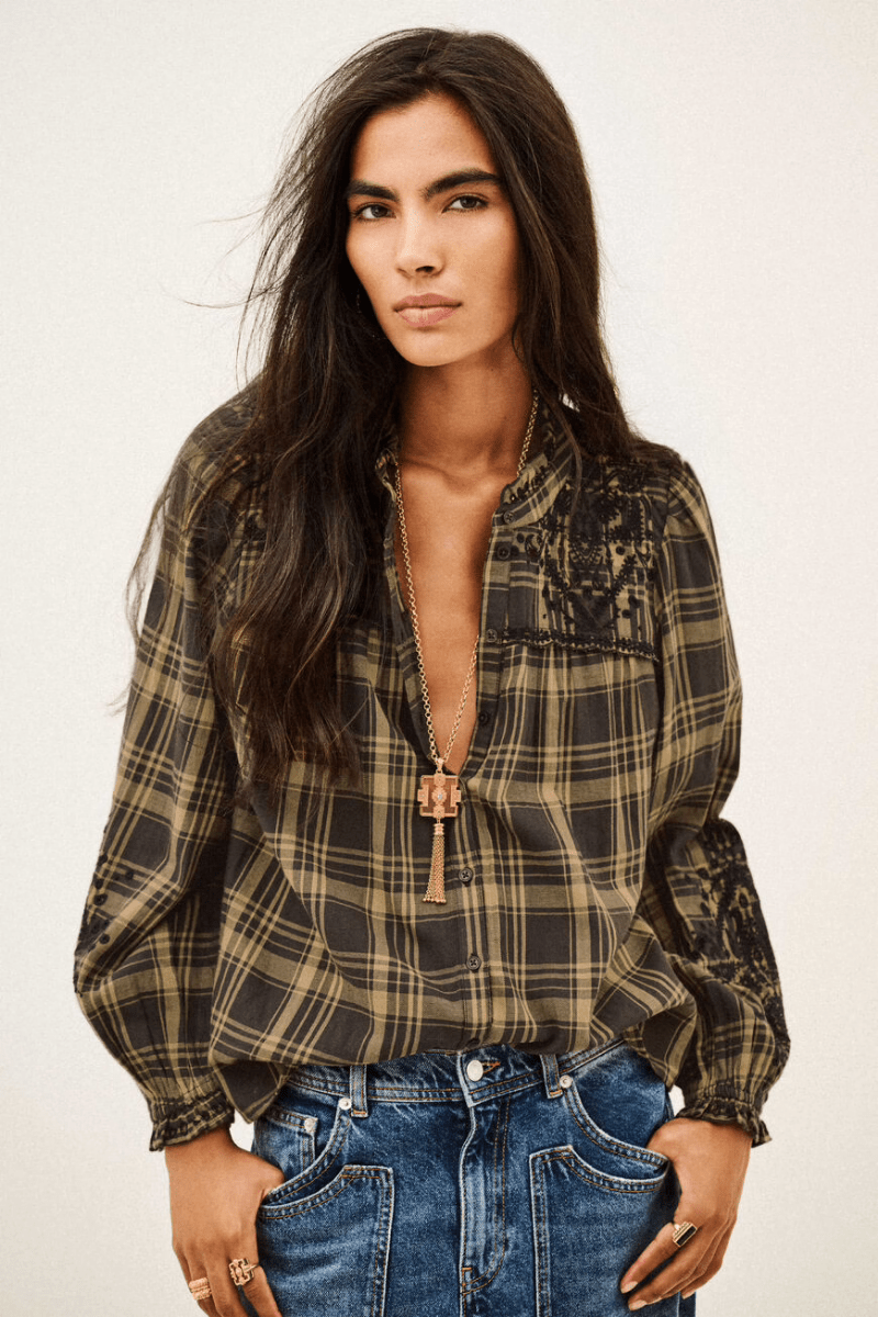 Shirts & Tops - ba&sh - Kaela Shirt - Archery Close