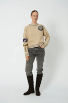 Sweater - Stella Nova - Knitted Sweater with Embroidery - Archery Close