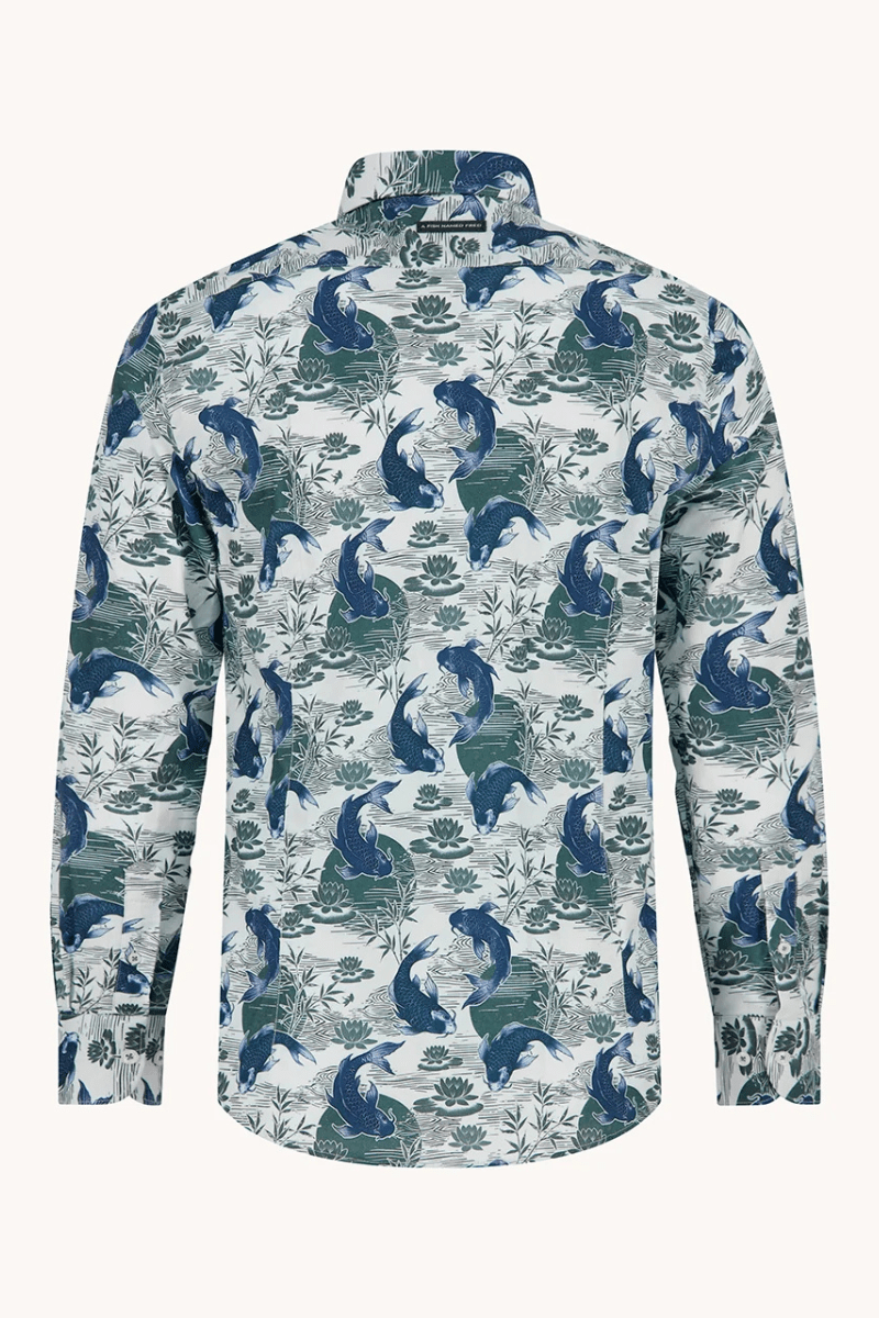 Shirts & Tops - A Fish Named Fred - Koi Karper Shirt - Forest Green - Archery Close