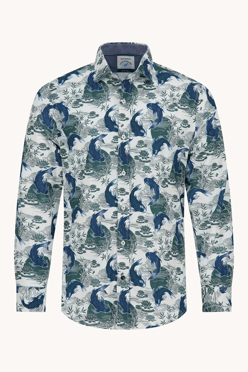 Shirts & Tops - A Fish Named Fred - Koi Karper Shirt - Forest Green - Archery Close