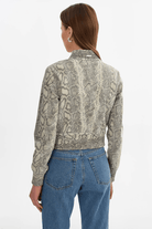 Outerwear - Lamarque - Kordella Reversible Leather in Charcoal/Snake - Archery Close