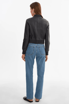 Outerwear - Lamarque - Kordella Reversible Leather in Charcoal/Snake - Archery Close