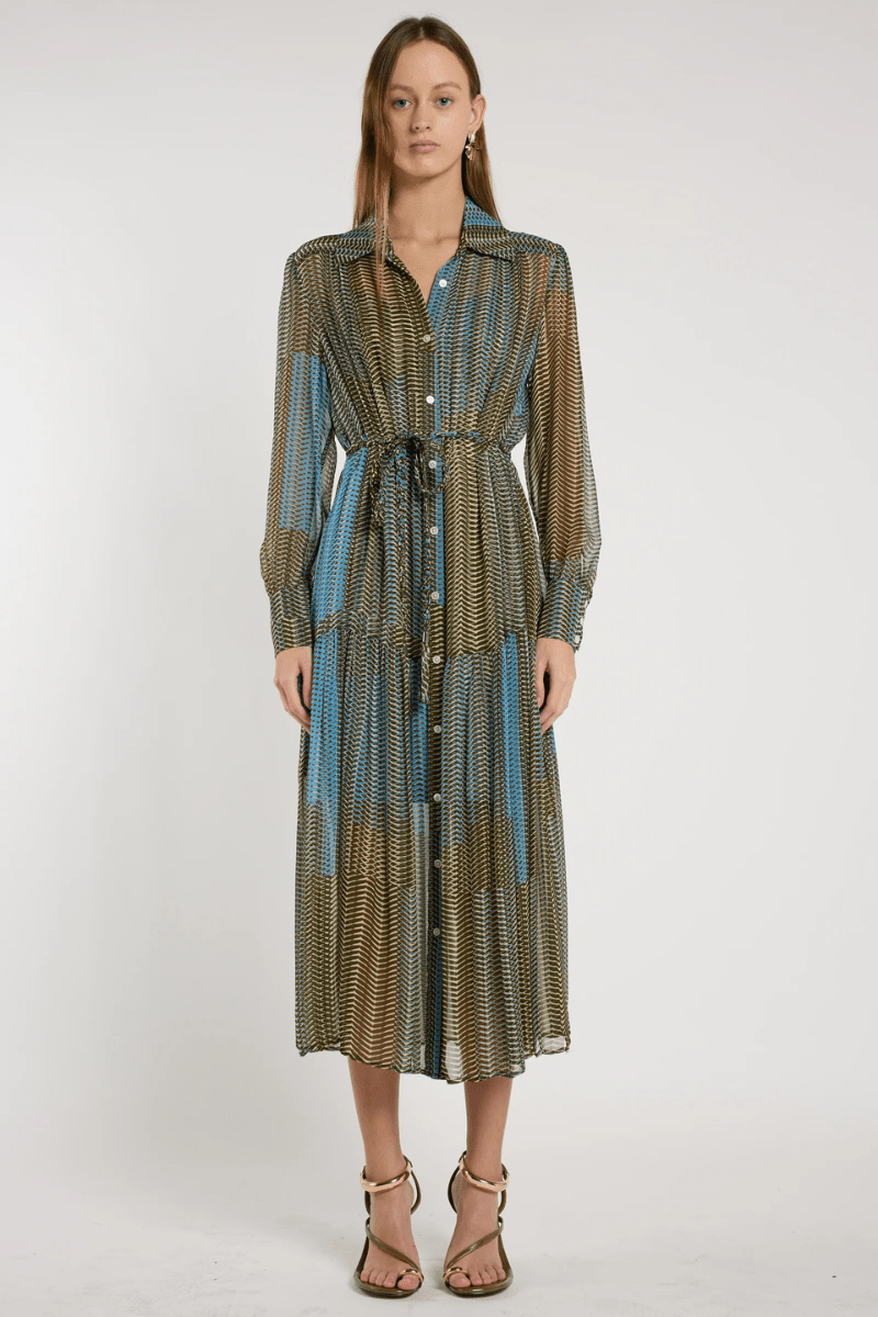 Dresses - Christy Lynn - Kristen Dress in Driftwood - Archery Close