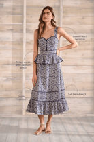 Dresses - Hunter Bell - Lacey Dress in Vine Stripe - Archery Close