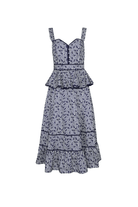 Dresses - Hunter Bell - Lacey Dress in Vine Stripe - Archery Close