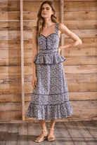 Dresses - Hunter Bell - Lacey Dress in Vine Stripe - Archery Close