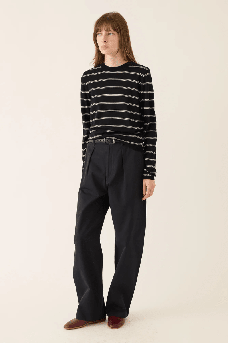 Sweater - DemyLee - Laina Stripe Sweater - Archery Close