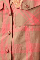 Shirts & Tops - Hunter Bell - Landon Top in Day Glow Check - Archery Close