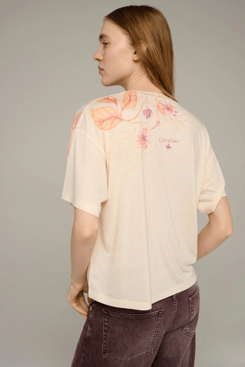 Shirts & Tops - Cotelac - Large floral-print tee - Archery Close