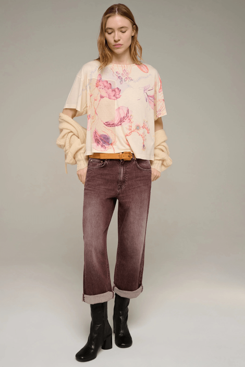 Shirts & Tops - Cotelac - Large floral-print tee - Archery Close