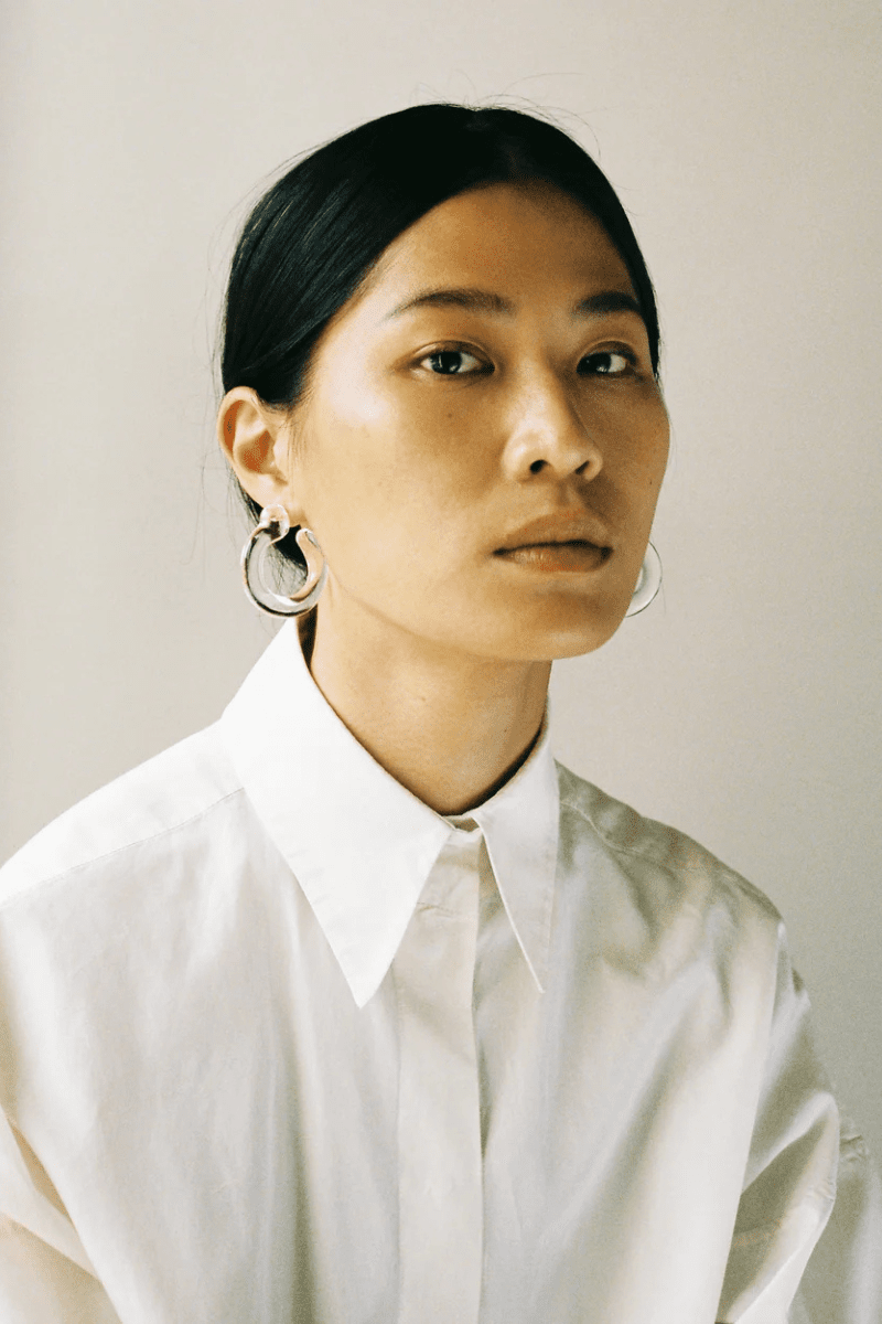 Jewelry - Annika Inez - Large Glassy Hoops - Archery Close