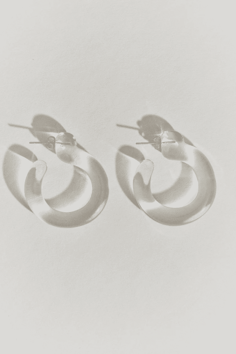 Jewelry - Annika Inez - Large Glassy Hoops - Archery Close