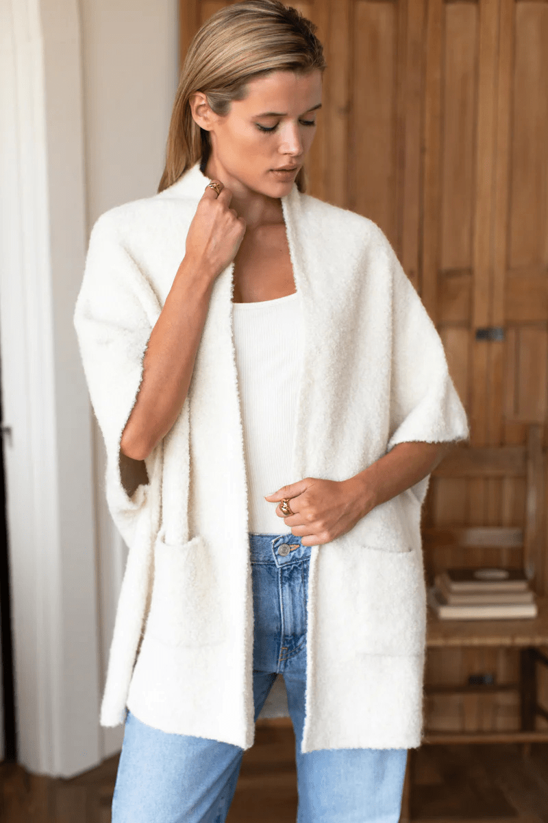 Sweater - Emerson Fry - Layering Sweater in Cloud - Archery Close