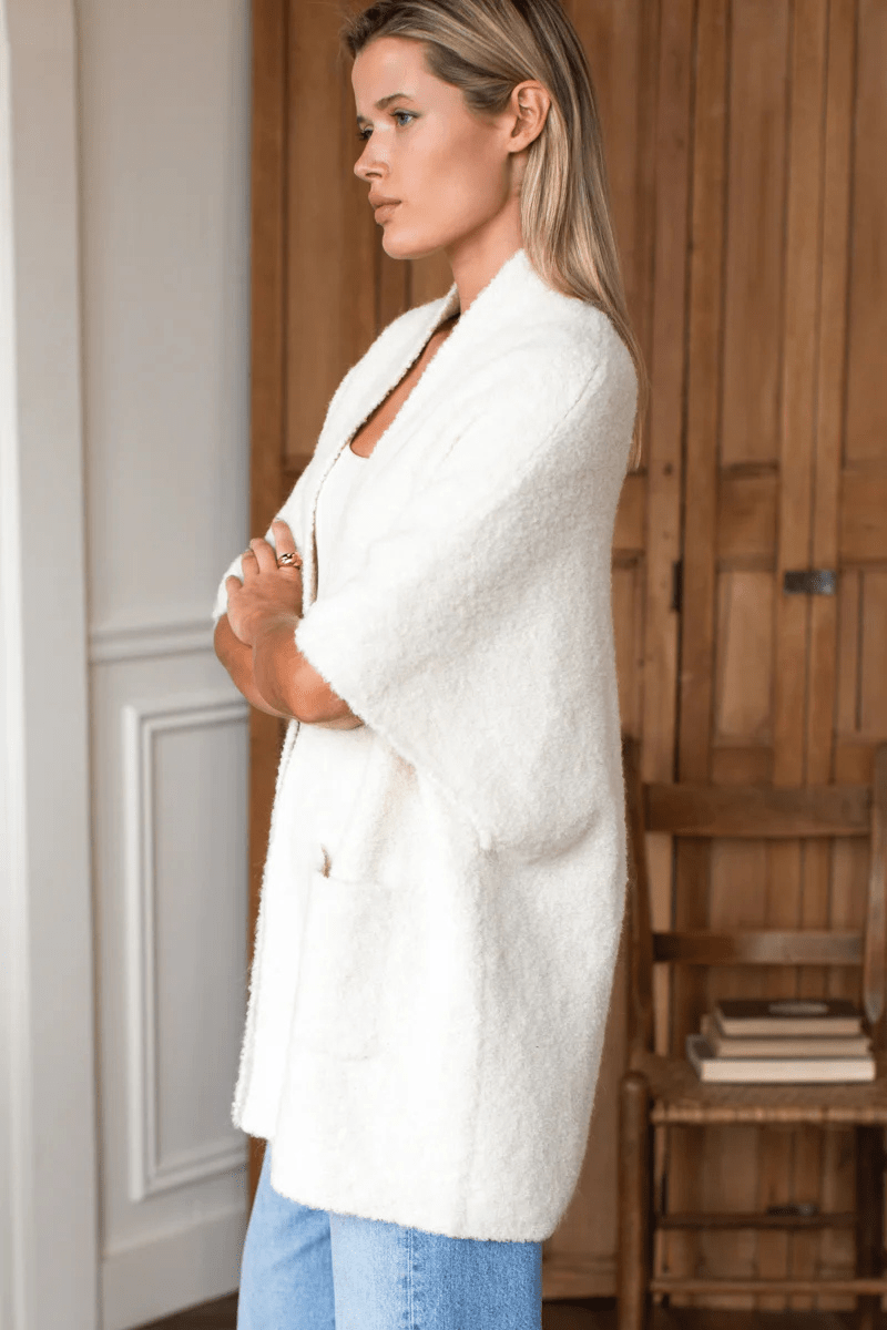 Sweater - Emerson Fry - Layering Sweater in Cloud - Archery Close