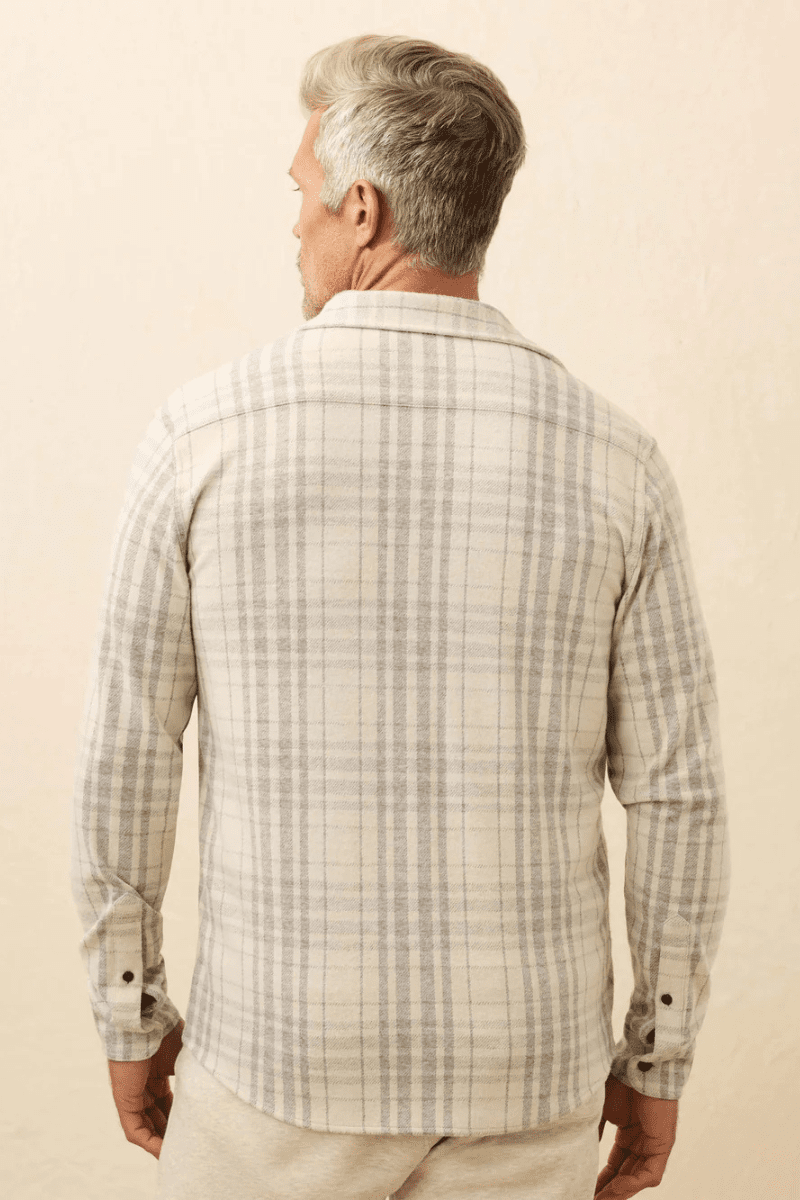 Shirts & Tops - Faherty Brand - Legend Sweater Shirt in Cloud Ridge Plaid - Archery Close