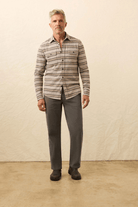 Shirts & Tops - Faherty Brand - Legend Sweater Shirt in Rock Coast Stripe - Archery Close