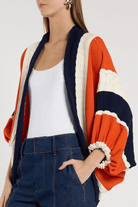 Sweater - Christy Lynn - Lenox Shawl - Orange Multi - Archery Close
