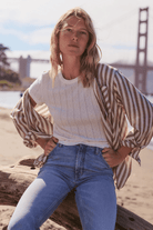 Shirts & Tops - Marine Layer - Lexi Pointelle Tee - Archery Close