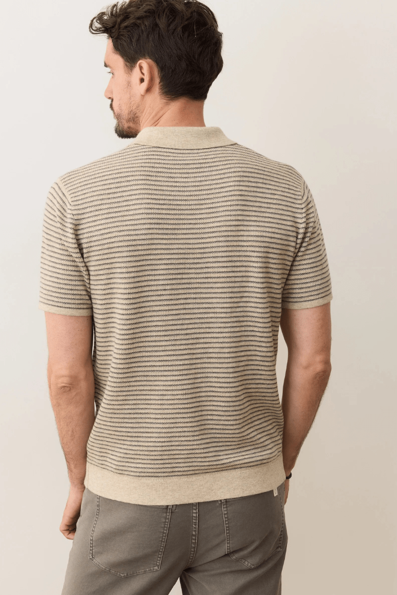 Shirts & Tops - Marine Layer - Liam Sweater Polo - Archery Close