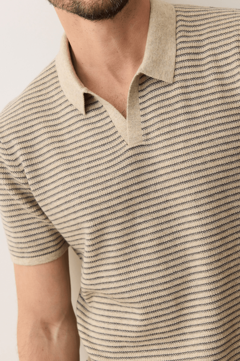 Shirts & Tops - Marine Layer - Liam Sweater Polo - Archery Close