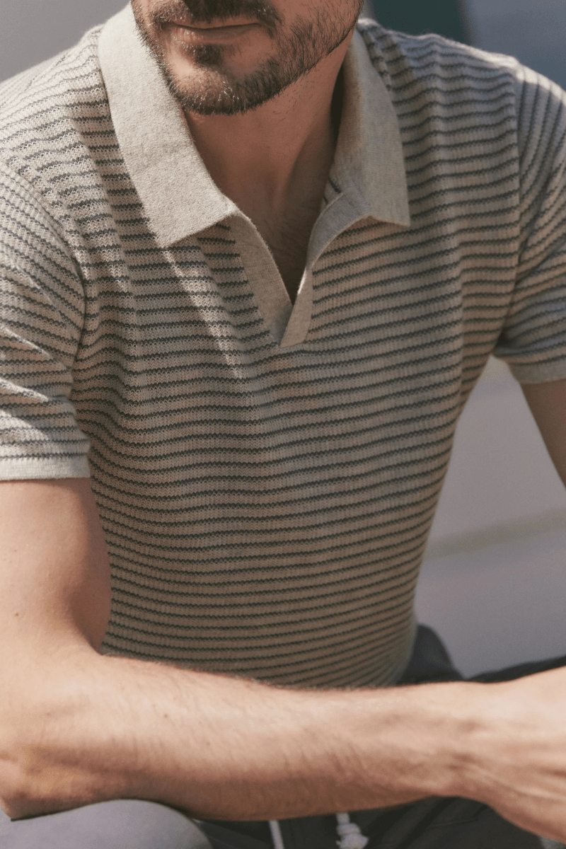 Shirts & Tops - Marine Layer - Liam Sweater Polo - Archery Close