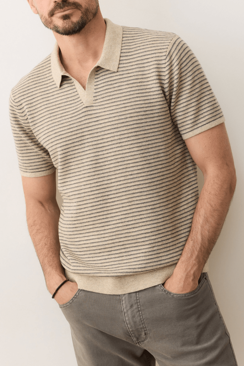 Shirts & Tops - Marine Layer - Liam Sweater Polo - Archery Close