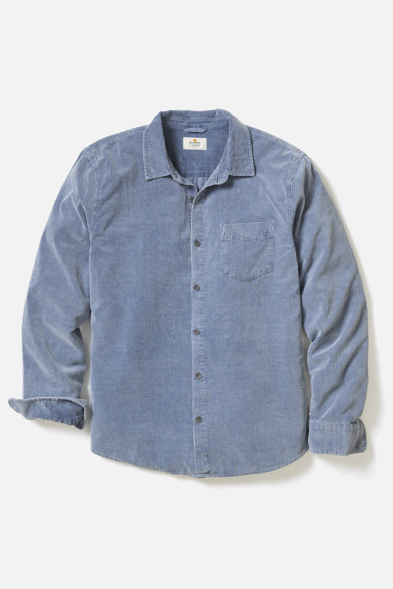 Shirts & Tops - Marine Layer - Lightweight Corduroy Shirt - Archery Close